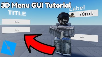How To Make A Dynamic 3D Menu GUI | Roblox Studio