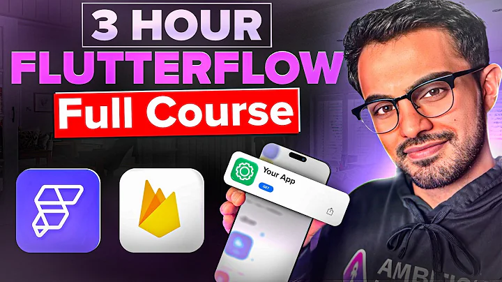 FlutterFlow + Firebase + Flutter Programming Full 3+ Hour Course (Build Any App After Watching This)