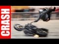Impressive motorcycle crash during the lyon stunt contest 2013