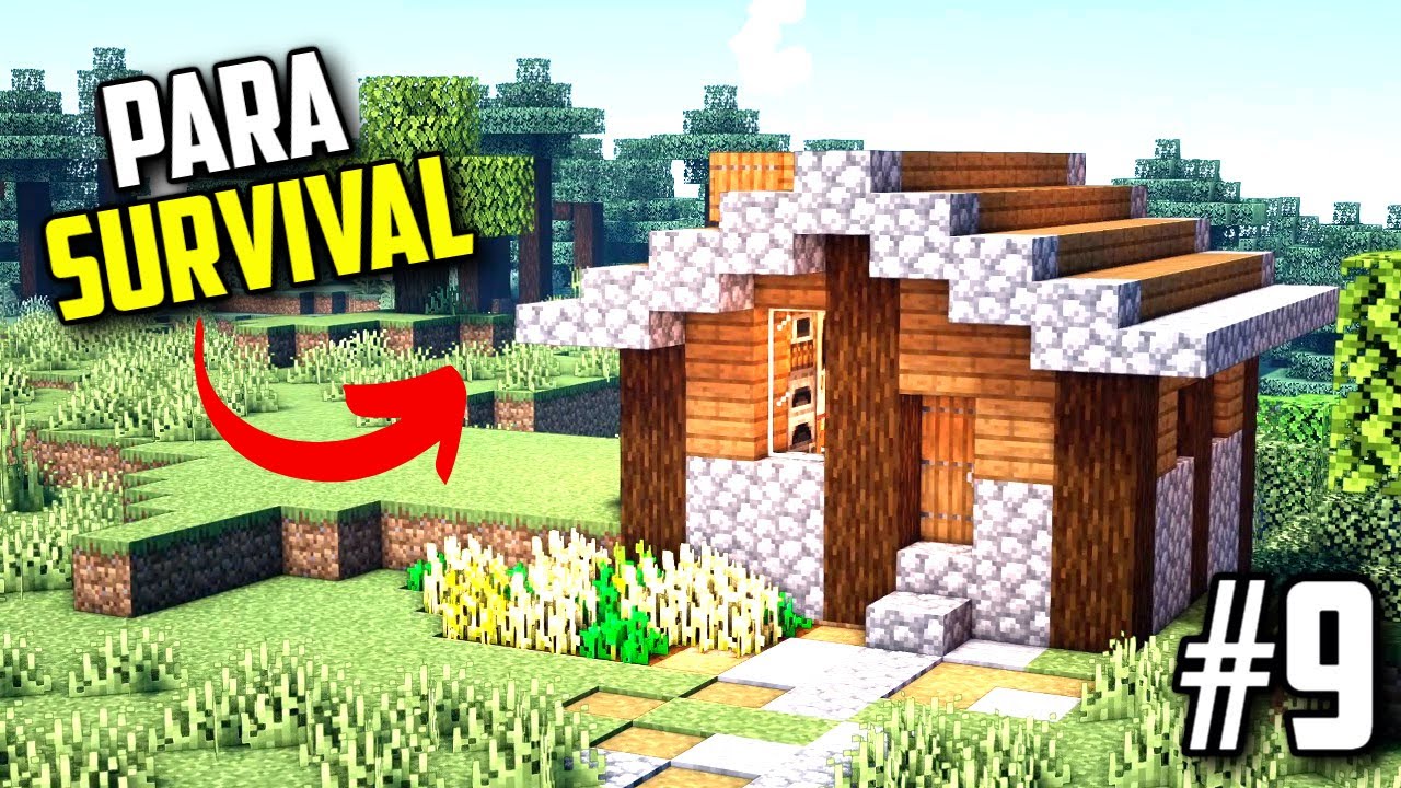 Cómo construir una casa para survival #minecraft #minecrafter #minecra