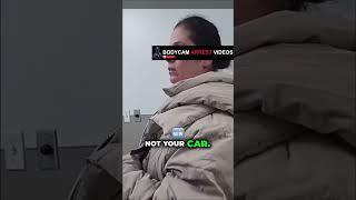 Woman arrested for shoplifting negotiates during police procedure