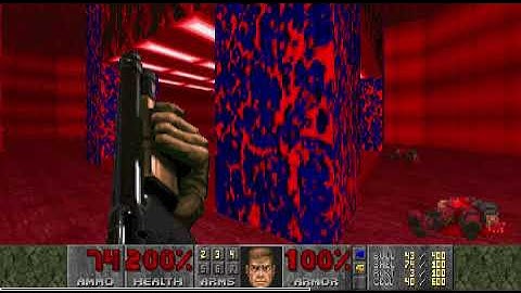 Doom, E2M4 - Deimos Lab, UV, Fast-Monsters, All Kills, All Secrets, Pistol Start