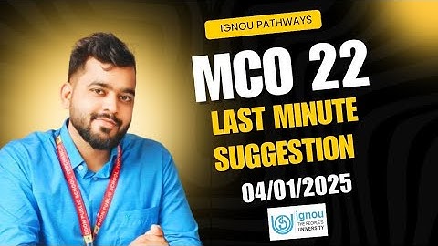 🎯 Last-Minute Tips for MCO-22 IGNOU M.Com Exam 2025 📚