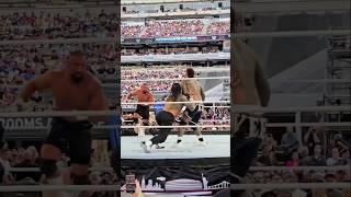 Roman Reigns Eats Bron Breakkers Spear To Save Jey Uso