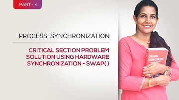 OPERATING SYSTEM I PROCESS SYNCHRONIZATION  I HARDWARE SYNCHRONIZATION USING SWAP FUNCTION