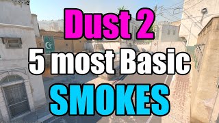 5 Most Basic Smokes [CS2/Dust2]