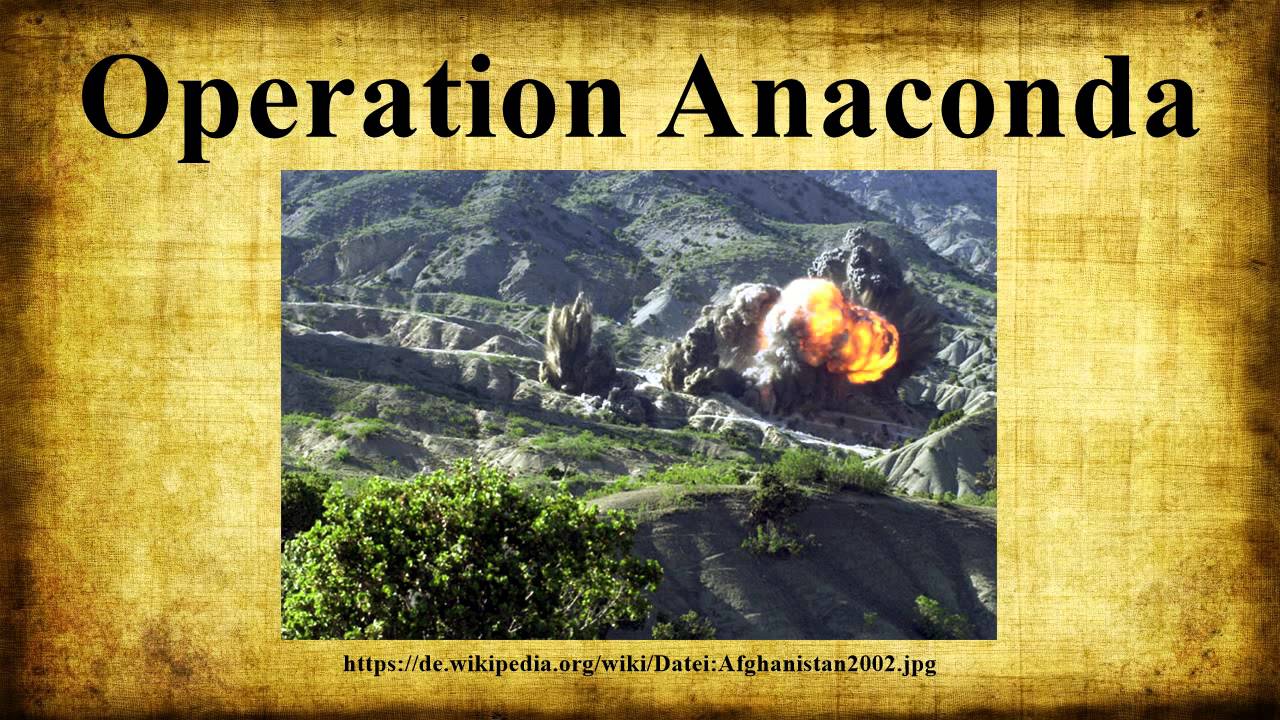 Operation Anaconda Map