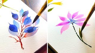 HOW TO PAINT FLOWERS WITH WATERCOLOR