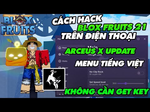 Cách Hack Blox Fruits 21 Trên Điện Thoại Arceus X Update : Menu Tiếng Việt, Farm Level, Thức Tỉnh V4