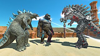 Godzilla 2014 and King Kong vs Mechagodzilla - Animal Revolt Battle Simulator