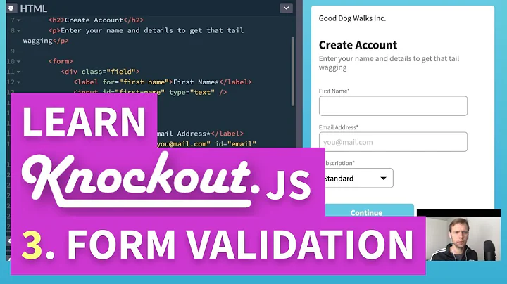 Learn Knockout.js - Part 3: Form Validation