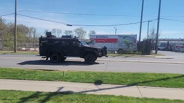 CMPD SWAT truck responding to a hostage situation