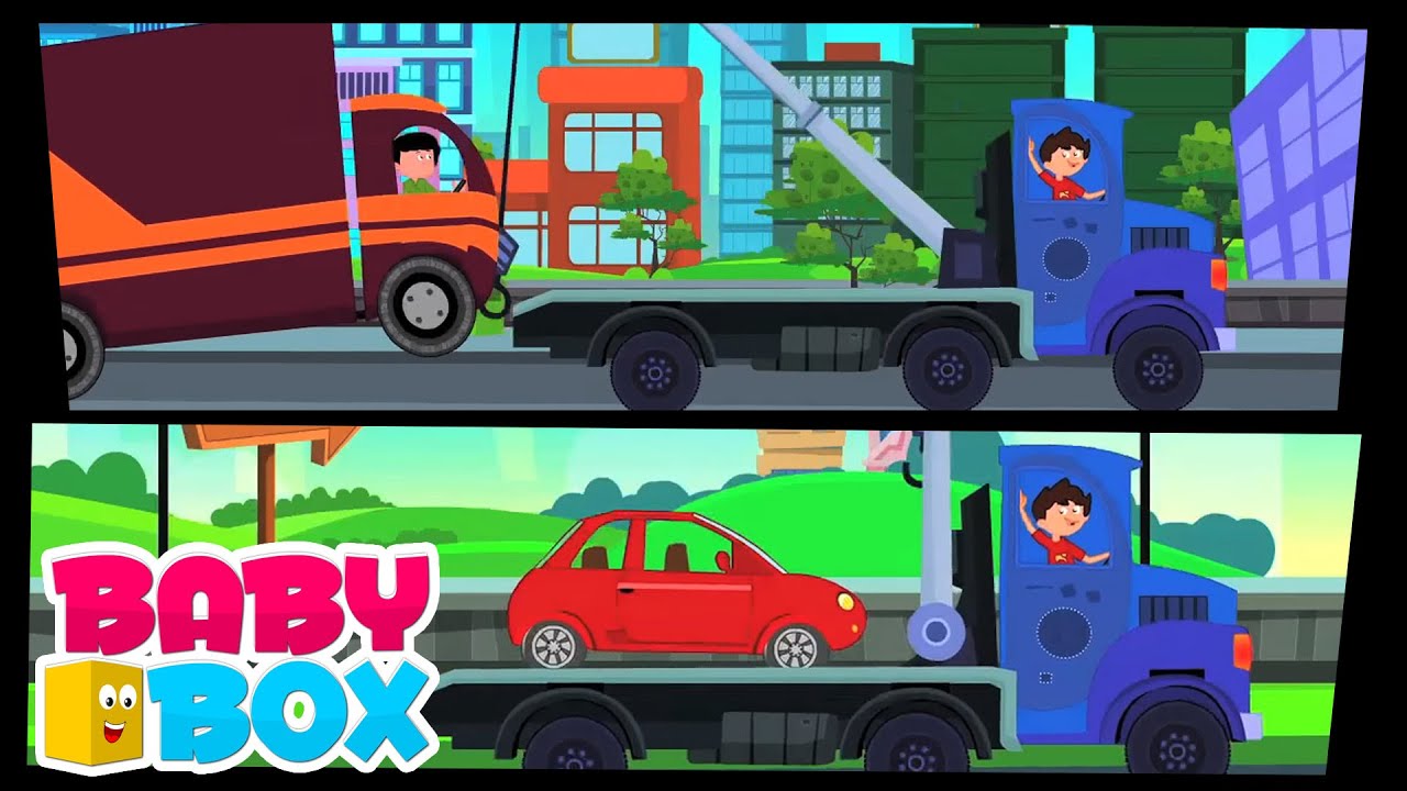 Tow Truck Song Wheels On the Tow Truck Nursery Rhymes and Kids