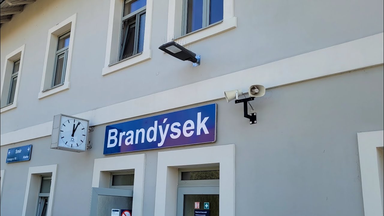 Staniční hlášení Brandýsek (Václav Knop-His Voice)+D+EN, celá trasa, přijel, ZNĚLKY