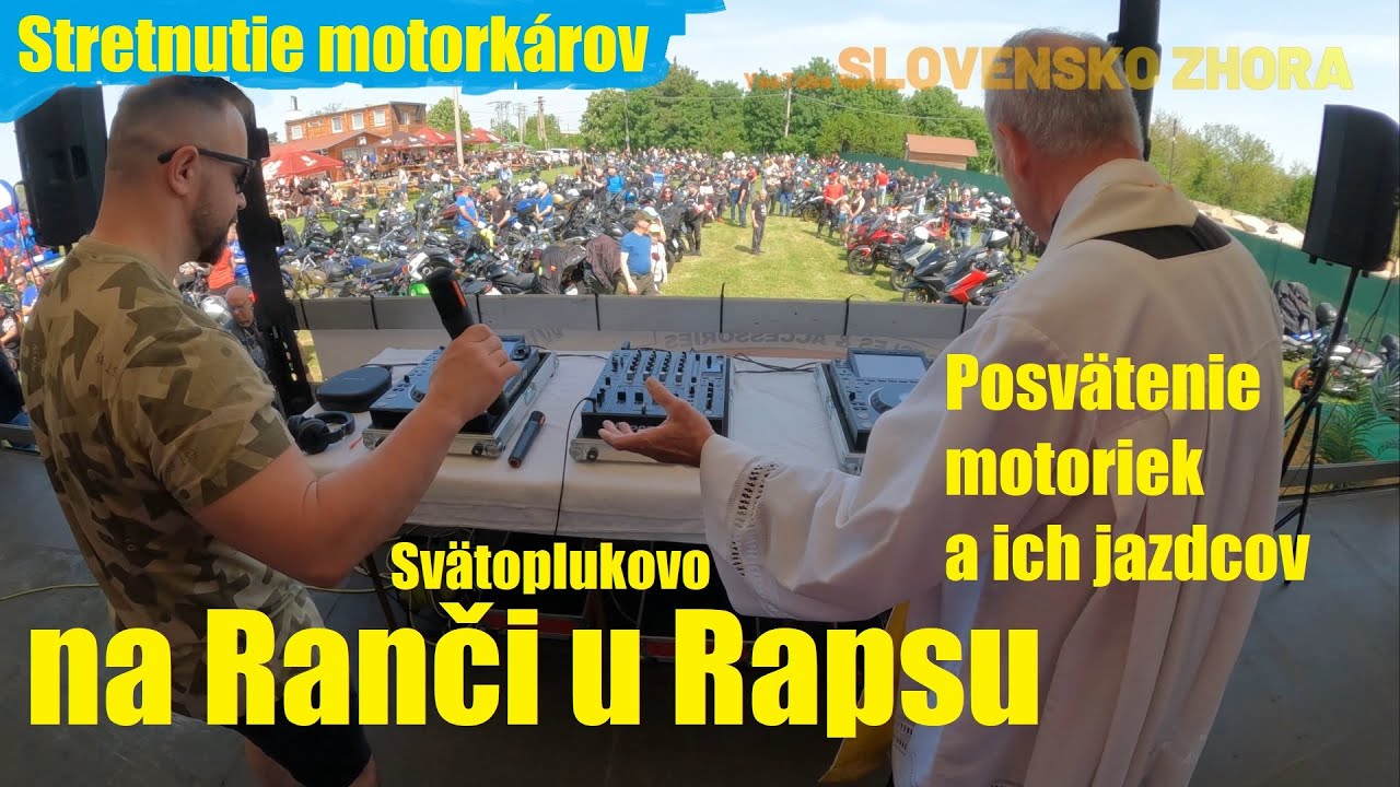 Stretnutie motorkárov na Ranči u Rapsu - Posvätenie motoriek a ich jazdcov - Svätoplukovo