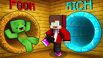 JJ and Mikey: POOR vs RICH Choose A Door Battle