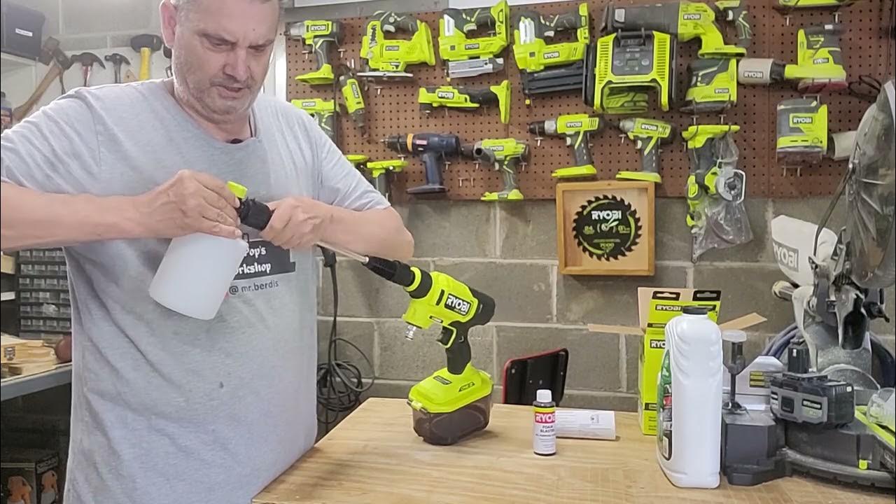 Ryobi EZCLEAN Foam Blaster MRY3112FB "SudsitUP" (S9E10) YouTube