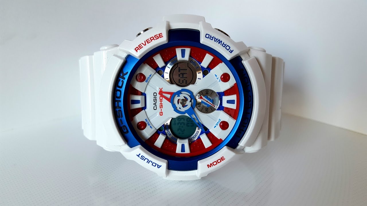 Overview and setup Casio G-Shock GA-201TR-7A - YouTube