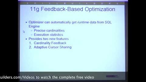 Oracle 11g CBO New Features