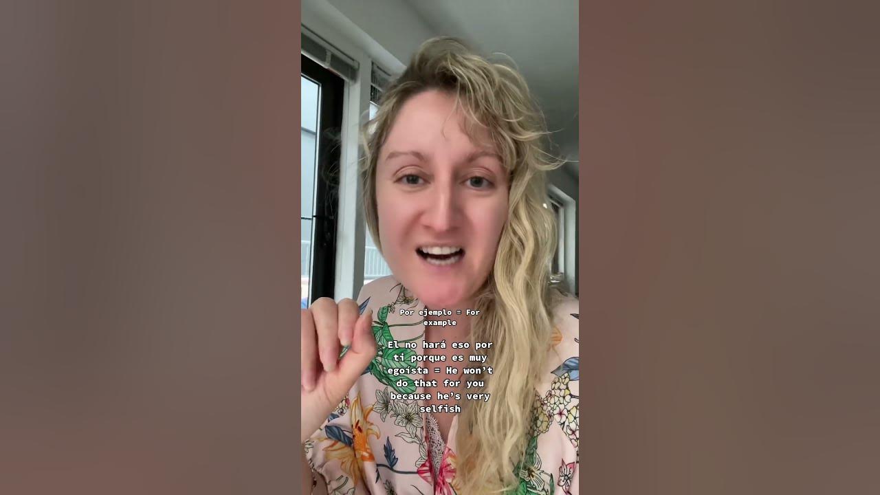 Selfish in spanish + examples 😤😉 learnspanish spanishlessons 