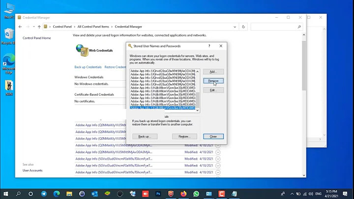 How to Clear Saved Credentials for Network Share or Remote Desktop Connection