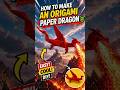 how to make an origami paper dragon 🐉#art#origami#craftvideos#shortvideo#shortsfeed#subscribe