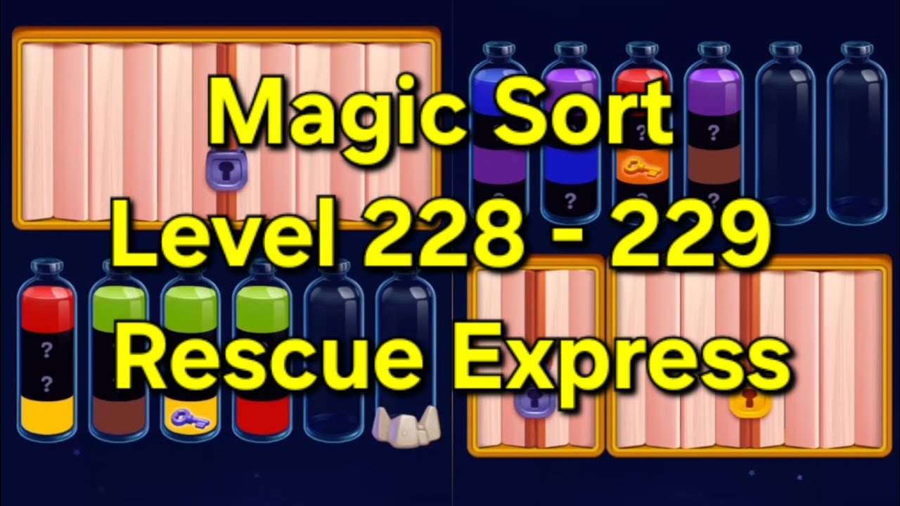 Sort Express Magic Sort - Level 228 - 229 Rescue Express - YouTube
