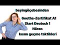 Goethe-Zertifikat A1: Start Deutsch 1 Hören kısmı geçme taktikleri /1
