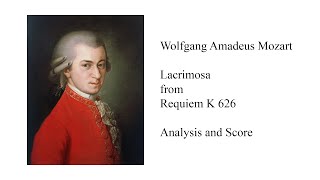Mozart Lacrimosa from Requiem Analysis and Score