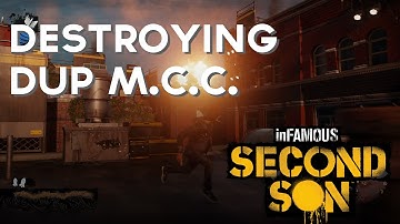 Infamous Second Son (PS4) -=- Destroying Mobile Command Center Gameplay