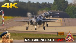 LIVE US AIR FORCE FIGHTER TOWN F15 & F35 ACTION RAF LAKENHEATH 21.05.24