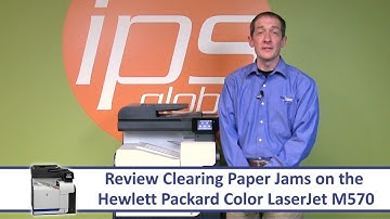 HP M570 - Clearing Paper Jams