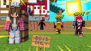 I Secretly Joined BOYS ONLY Server as GIRL in Minecraft - Something Like Herobrine #4