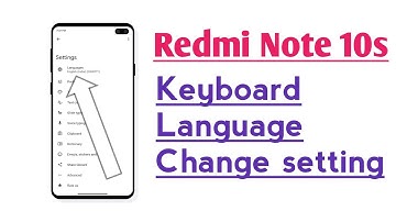 Redmi Note 10s Keyboard Language Change setting