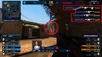 Xantares Amazing Plays - 1v5 Clutch | CSGO  Best Moments | CSGO Highlights | (S1mple, NiKo, ZywOo )