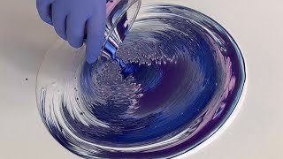 Incredible Galaxy Pour - Acrylic Pour - Fluid Art Technique