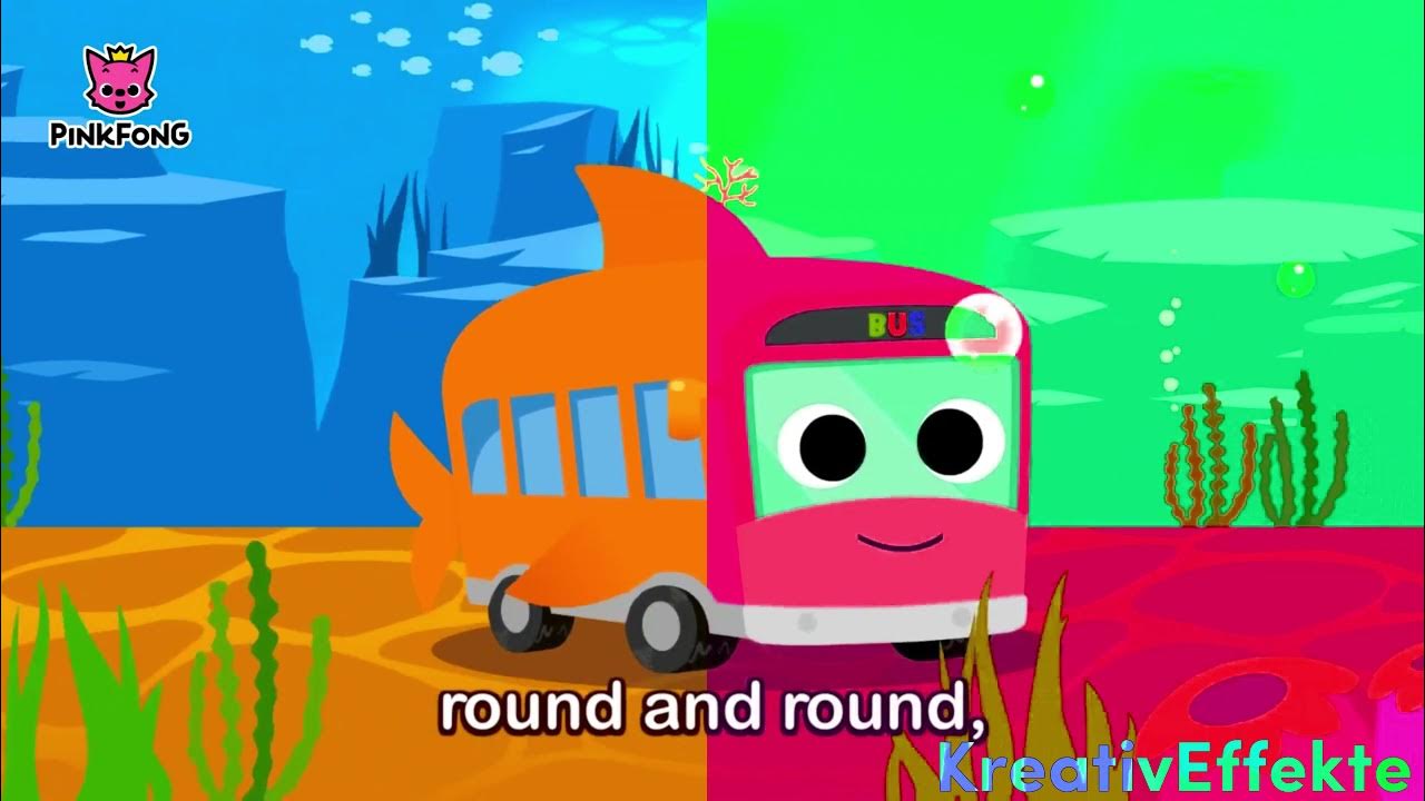 Round and round train. Shark Bus PINKFONG. Акула автобус. Shark Bus Round and Round Effects. Baby Shark Bus.