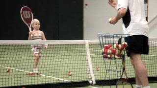 Diana playing tennis