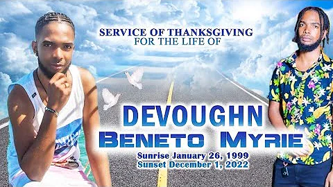 Thanksgiving Service For Devoughn Myrie.