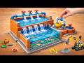 DIY Two Level Fish Tank with Water Pump System | Mini Construction Project