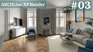 ARCHLine.XP - Classic Living Room Rendering Workflow – Part03