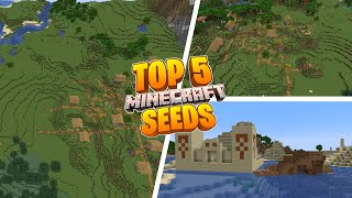 TOP 5 BEST NEW Village Seeds for Minecraft 1.17.1! (Minecraft Java Edition)