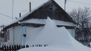 Снежный плен (обзор поселка после бурана)