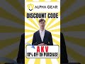 AlphaGear Discount Code : (AKV) Get 15% Off On Your Purchase