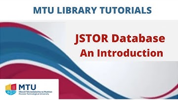 JSTOR - An Introduction