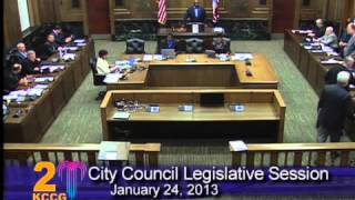 City of Kansas City, Mo. City Council Legislative Session - January 24, 2013