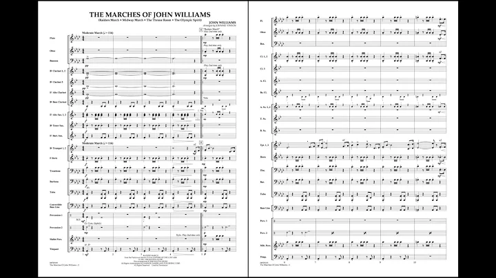 The Marches of John Williams arranged by Johnnie V...