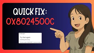 QUICK FIX For 0x8024500c Error During Windows Update