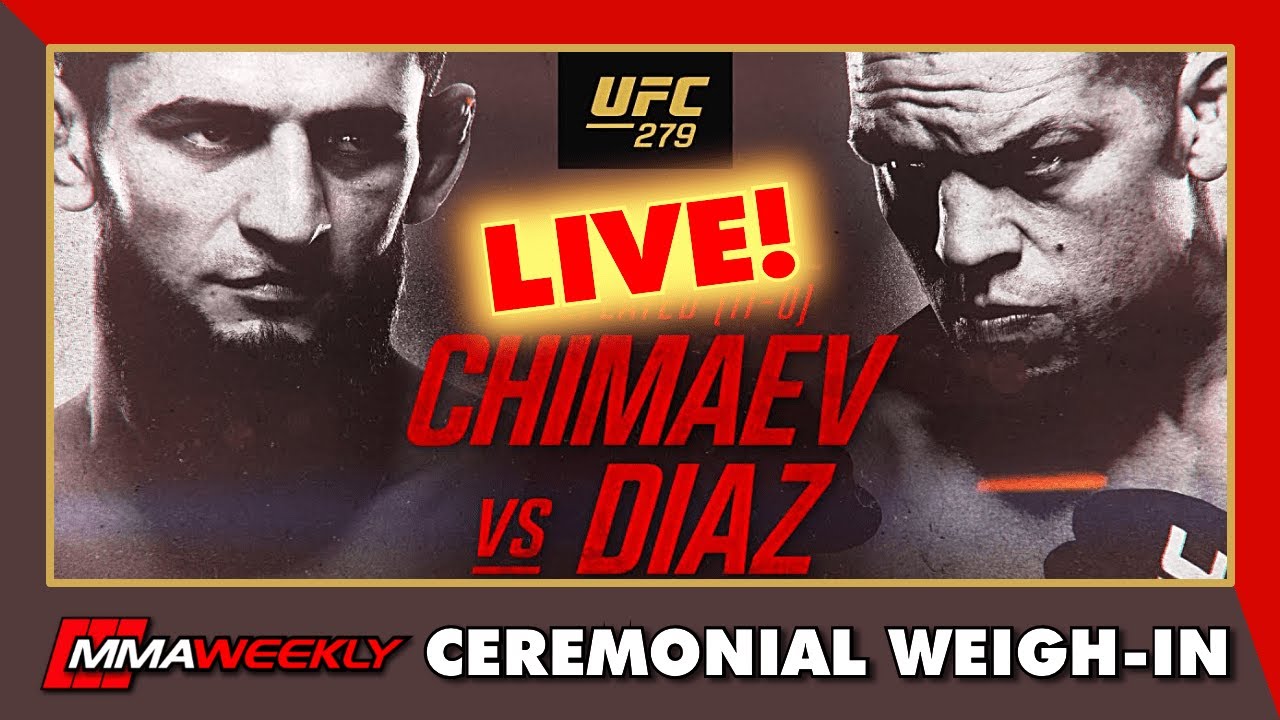 UFC 279 CEREMONIAL WEIGH-INS Nate Diaz vs.Tony Ferguson LIVE Stream