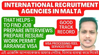 Top 5 Trusted International Recruitment Agencies : Malta work permit visa update